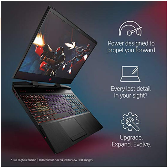 Details of the HP Omen 15 gaming laptop 