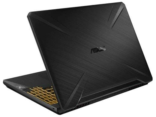 Back view of the Asus TUF Gaming Laptop FX505