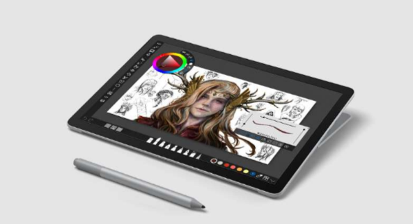 Microsoft laptop, tablet mode Surface Go 2