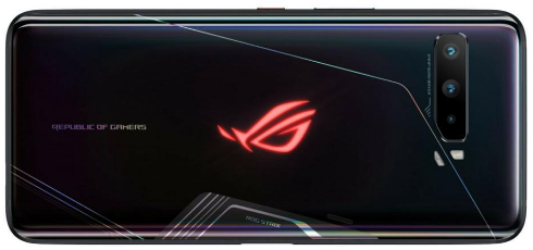 Back view of the ASUS ROG gaming phone 3
