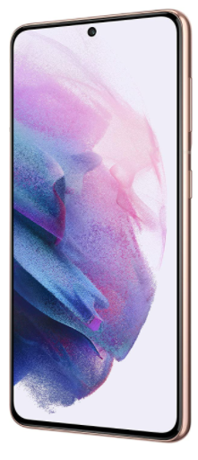 The Phantom Violet-coloured Samsung Galaxy S21 5G smartphone