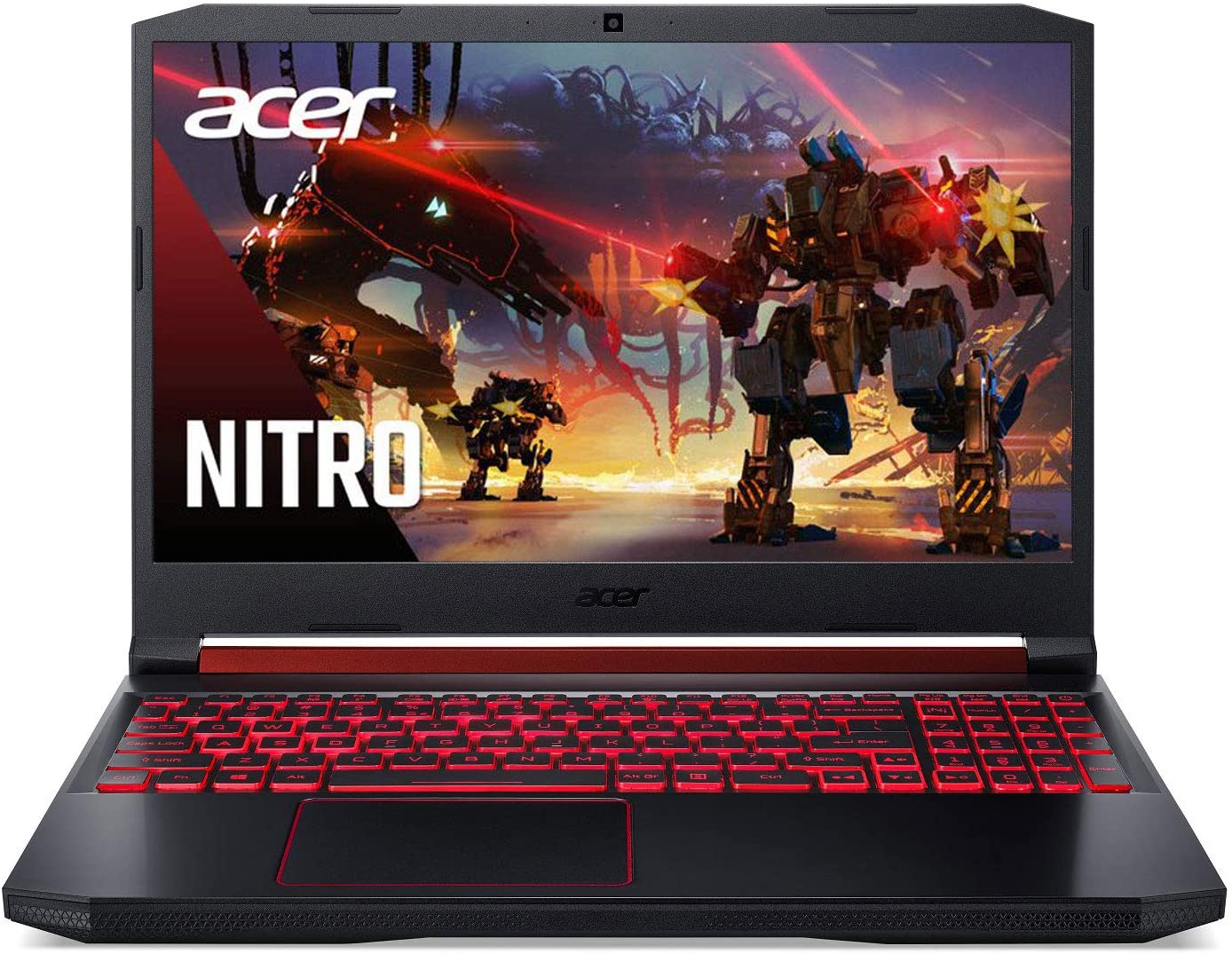The front view of the Acer Nitro 5 gaming laptop.